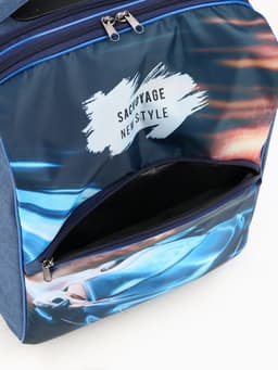 Чемодан малый 16" на молнии, синий