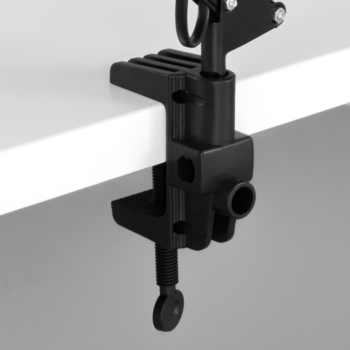 Лампа настольная на шарнире 800 «Крус, чёрная» E27 40W RISALUX