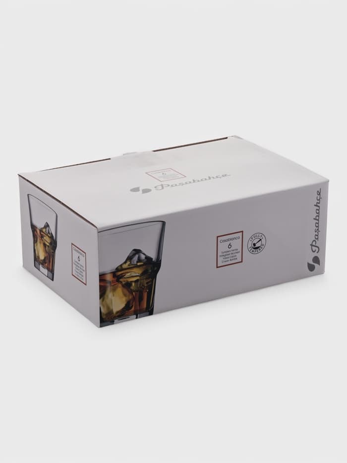 Набор стаканов Paşabahçe Casablanca, 265 мл, 6 шт., стекло, прозрачный