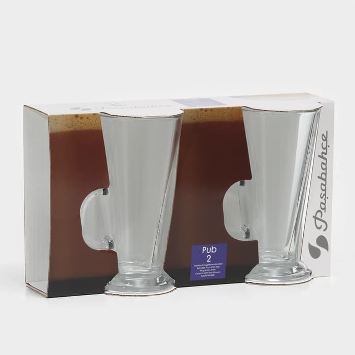 Набор кружек Paşabahçe Pub, 263 мл, 2 шт., стекло, прозрачный