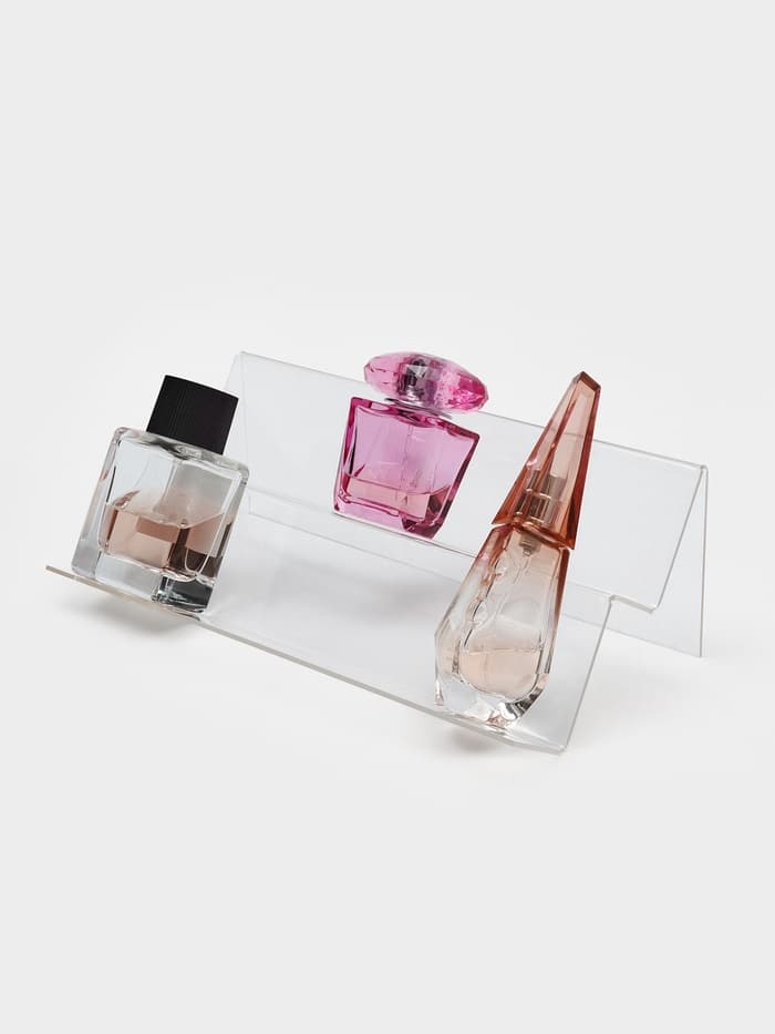 Подставка горка 2 ступеньки, наклонная 25×12.5×8.5 см, оргстекло 2 мм