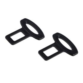 Заглушка ремня безопасности TORSO, пластик, черная, набор 2 шт.
