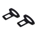 Заглушка ремня безопасности TORSO, пластик, черная, набор 2 шт.
