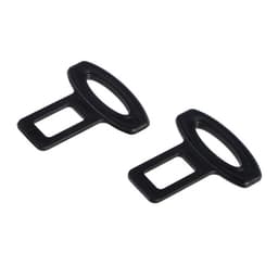 Заглушка ремня безопасности TORSO, пластик, черная, набор 2 шт.