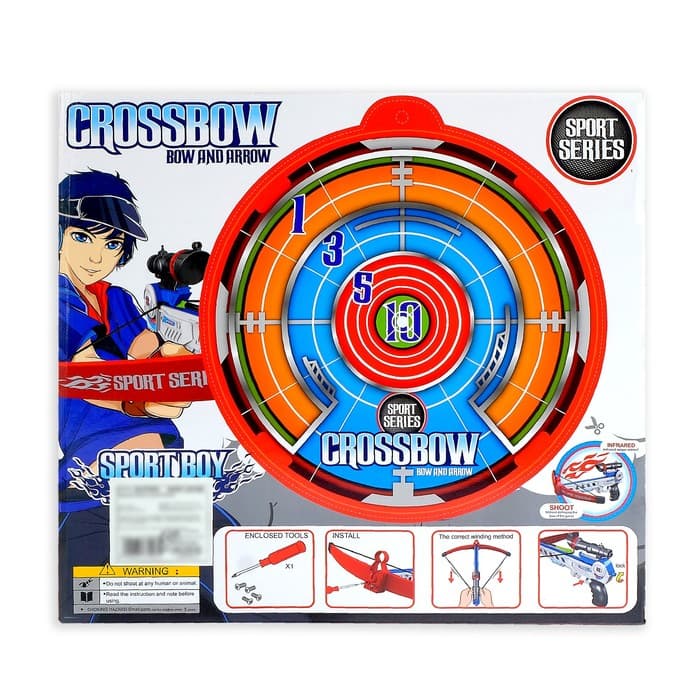 Арбалет «Спорт», стреляет присосками, с лазерным прицелом, работает от батареек