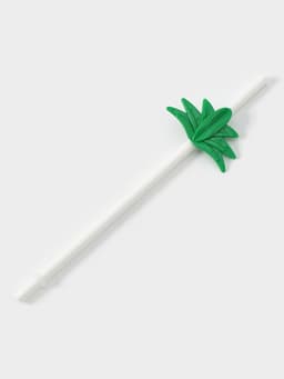 Стакан пластиковый с трубочкой и крышкой Доляна «Ананас», 450 мл, жёлтый