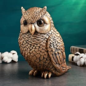 Копилка для денег «Сова средняя», гипс, 25×20×30 см