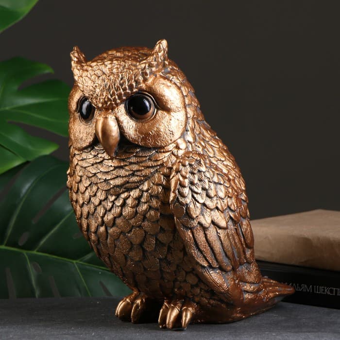 Копилка для денег «Сова средняя», гипс, 25×20×30 см