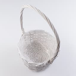 Корзина плетёная для хранения «Плетёнка», ива, круглая, белая, набор 3 шт.