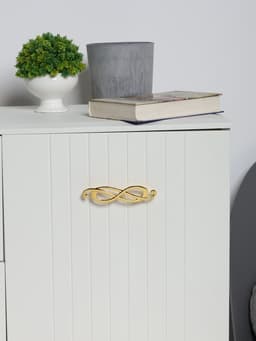 Ручка-скоба мебельная РС148GP, м/о 96 мм, цвет золото