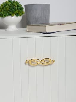 Ручка-скоба мебельная РС148GP, м/о 96 мм, цвет золото