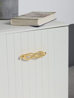 Ручка-скоба мебельная РС148GP, м/о 96 мм, цвет золото