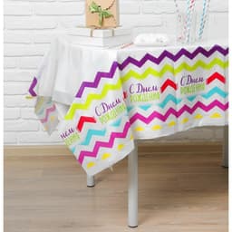 Скатерть одноразовая «С днём рождения», 180×137 см