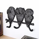 Настенные крючки декоративные чугун «Филины не слышу, не вижу, не скажу», 15.5×23×2.5 см