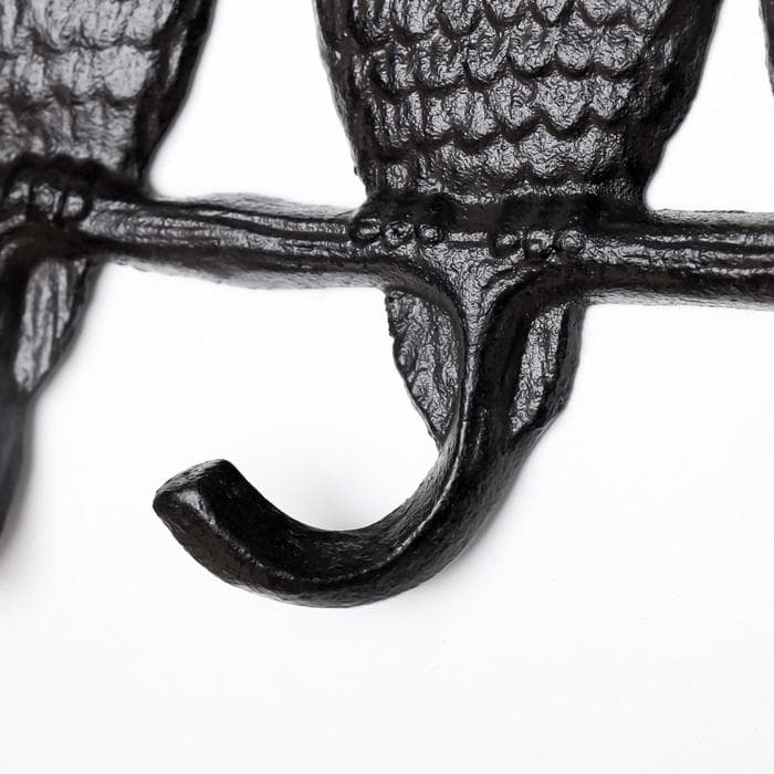 Настенные крючки декоративные чугун «Филины не слышу, не вижу, не скажу», 15.5×23×2.5 см