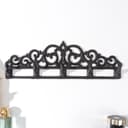 Настенные крючки декоративные «Узоры», чугун, 12.5×39.5×3.5 см