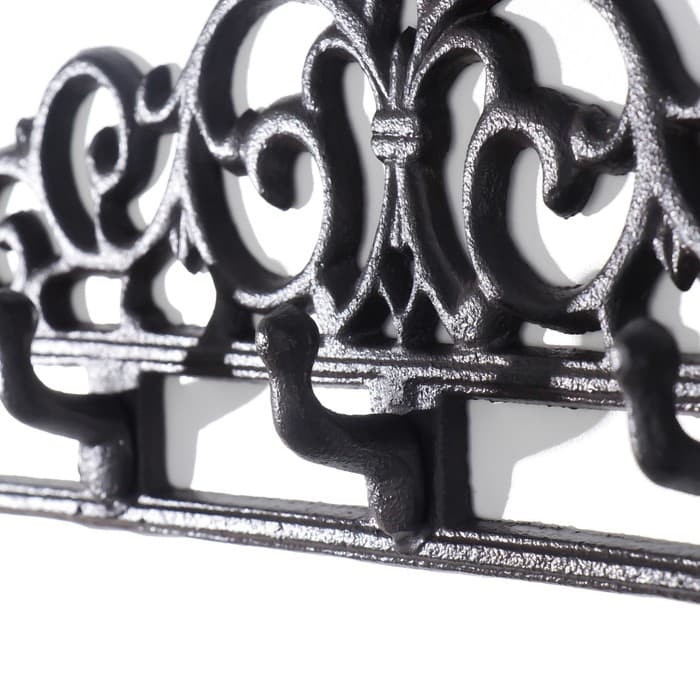 Настенные крючки декоративные «Узоры», чугун, 12.5×39.5×3.5 см