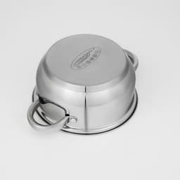 Набор кастрюль Катунь «Гретта», 3 предмета: кастрюли 2.2 л, 4.2 л, ковш 1.6 л, капсульное дно, индукция, нержавеющая сталь, AISI - 201