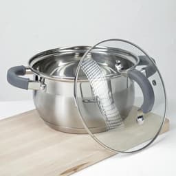 Набор кастрюль Катунь «Ирида», 2 предмета: 2.9 л, 3.9 л, капсульное дно, индукция, нержавеющая сталь, AISI - 201