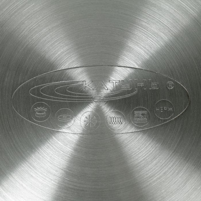 Набор кастрюль Катунь «Ирида», 2 предмета: 2.9 л, 3.9 л, капсульное дно, индукция, нержавеющая сталь, AISI - 201