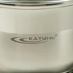 Набор кастрюль Катунь «Ирида», 2 предмета: 2.9 л, 3.9 л, капсульное дно, индукция, нержавеющая сталь, AISI - 201