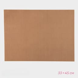 Коврик для выпечки антипригарный, 33×45 см, коричневый