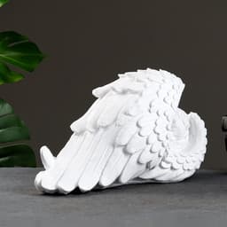 Фигура «Ангел в крыле большой» 17×38×21 см, белый