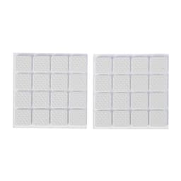 Накладка мебельная квадратная ТУНДРА, размер 18×18 мм, 32 шт., полимерная, белая