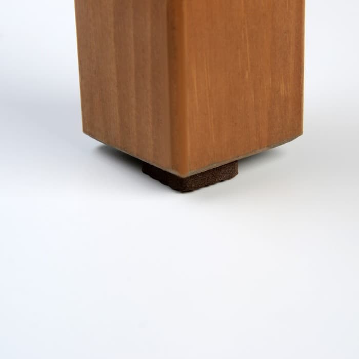 Накладка мебельная квадратная ТУНДРА, размер 18×18 мм, 32 шт., полимерная, коричневая