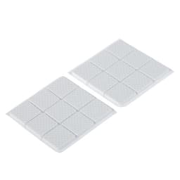 Накладка мебельная квадратная ТУНДРА, размер 25×25 мм, 18 шт., полимерная, белая