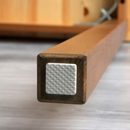 Накладка мебельная квадратная ТУНДРА, размер 25×25 мм, 18 шт., полимерная, белая