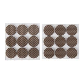 Накладка мебельная круглая ТУНДРА, d=25 мм, 18 шт., полимерная, коричневая