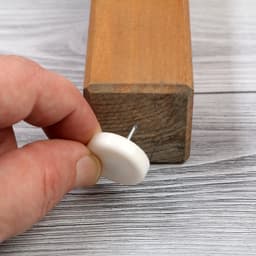 Накладка мебельная круглая ТУНДРА, d=24 мм, 8 шт., пластиковая, белая