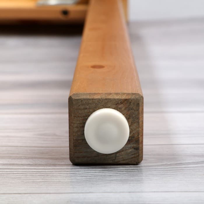 Накладка мебельная круглая ТУНДРА, d=24 мм, 8 шт., пластиковая, белая