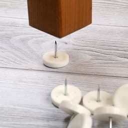 Накладка мебельная круглая ТУНДРА, d=24 мм, 8 шт., пластиковая, белая