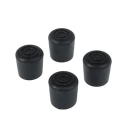 Накладка мебельная круглая ТУНДРА, d=25 мм, 4 шт., черная