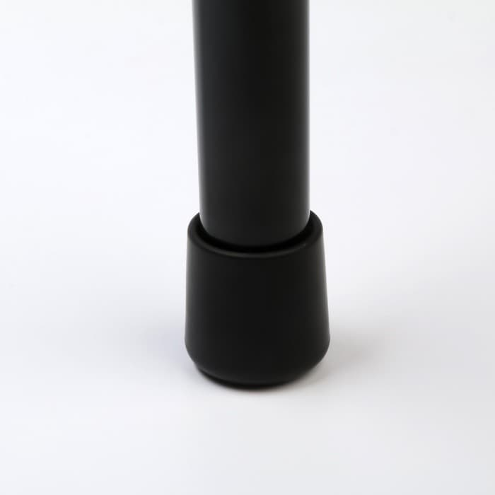 Накладка мебельная круглая ТУНДРА, d=25 мм, 4 шт., черная