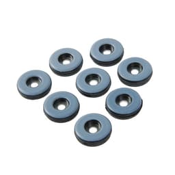 Накладка мебельная круглая ТУНДРА, d=25 мм, 8 шт., полимерная, серая