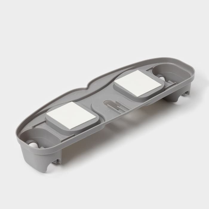 Держатель для швабр, 30×10×5 см, на липучке, с крючком, МИКС