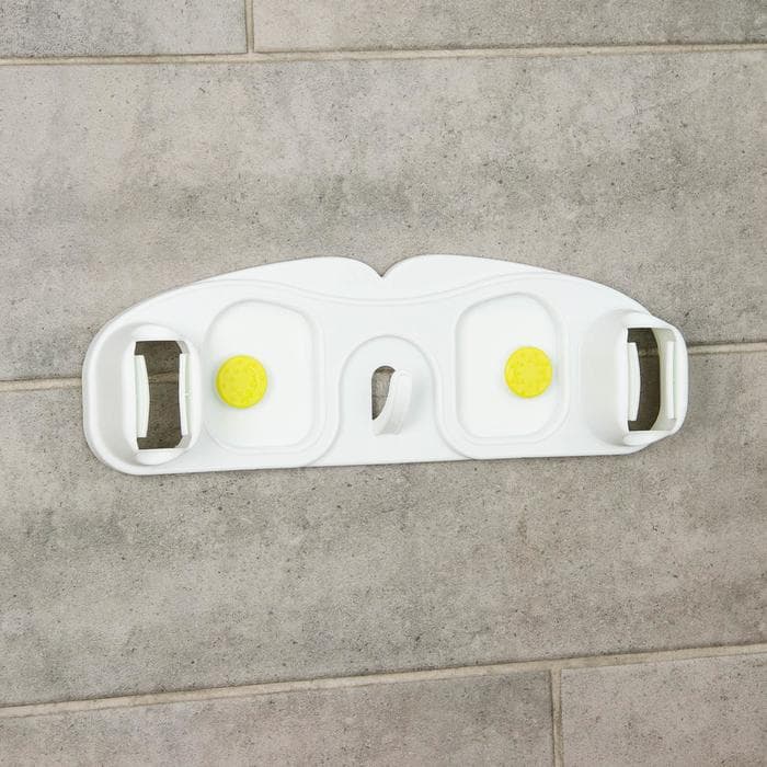 Держатель для швабр, 30×10×5 см, на липучке, с крючком, МИКС