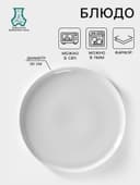 Блюдо для пиццы Добрушский завод «Бельё», d=30 см, фарфор, белое