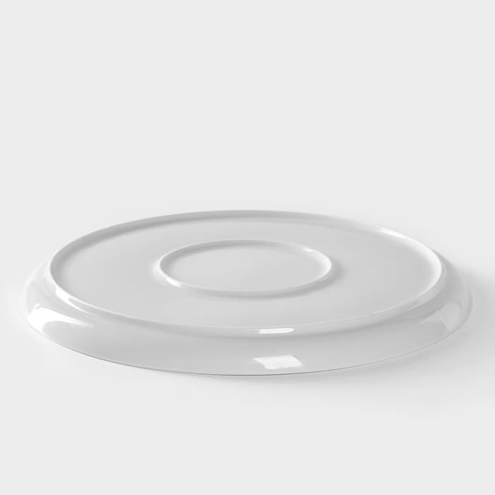 Блюдо для пиццы Добрушский завод «Бельё», d=30 см, фарфор, белое