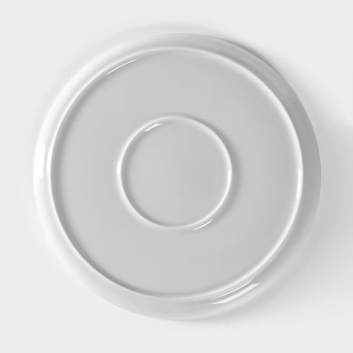 Блюдо для пиццы Добрушский завод «Бельё», d=30 см, фарфор, белое