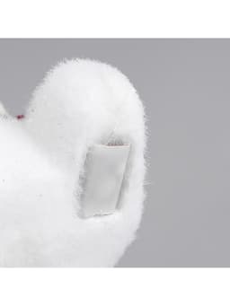 Светодиодная фигура «Мишка» 15×16×12 см, флок, от батареек CR2032×2, свечение тёплое белое