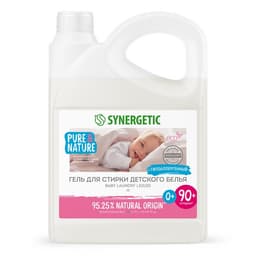 Жидкое средство для стирки Synergetic, гель, для детского белья, 2.75 л