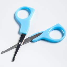 Детский маникюрный набор, 3 предмета: ножницы, пилка, книпсер, от 0 мес., голубой