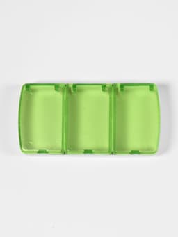 Таблетница, 9.5×4.5×1.7 см, 3 секции, МИКС