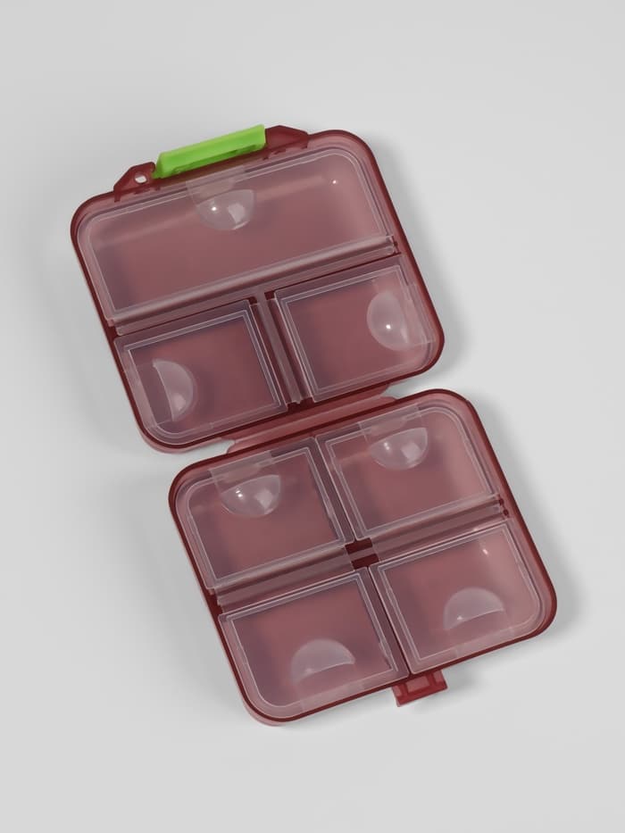 Таблетница «Трансформер», 7.5×6.5×3.5 см, 7 секций, МИКС