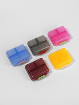 Таблетница «Трансформер», 7.5×6.5×3.5 см, 7 секций, МИКС