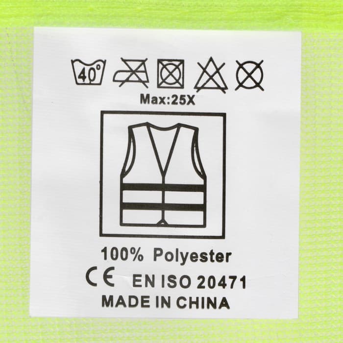 Жилет сигнальный, светоотражающий, 3 класс, размер XL, , 60 г/м², салатовый